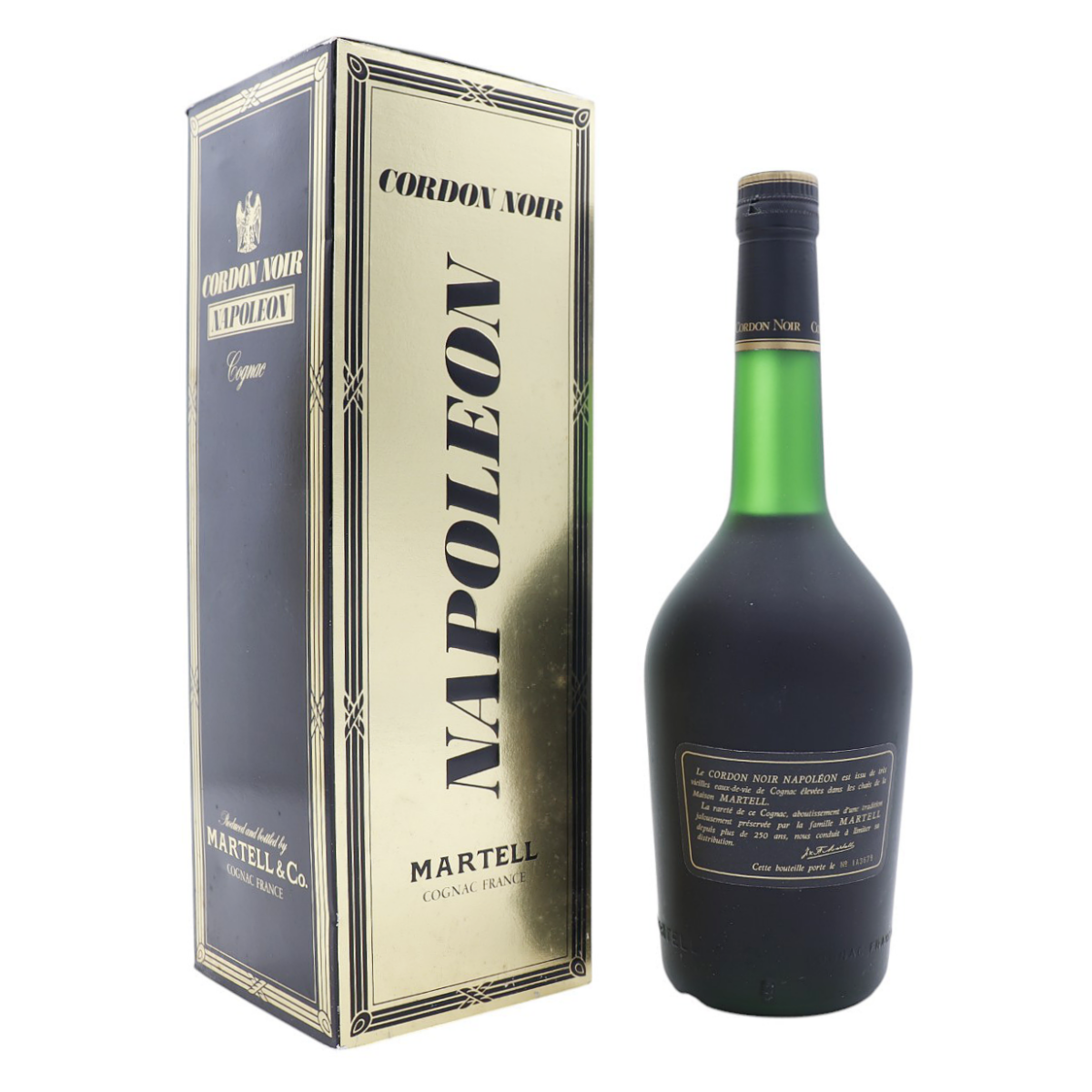 Cognac Martell Napoléon Cordon Noir 1980 - Élégance Rare Révélée
