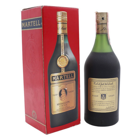 Martell Cognac VSOP Médaillon 1975-80 - Broad Bottle