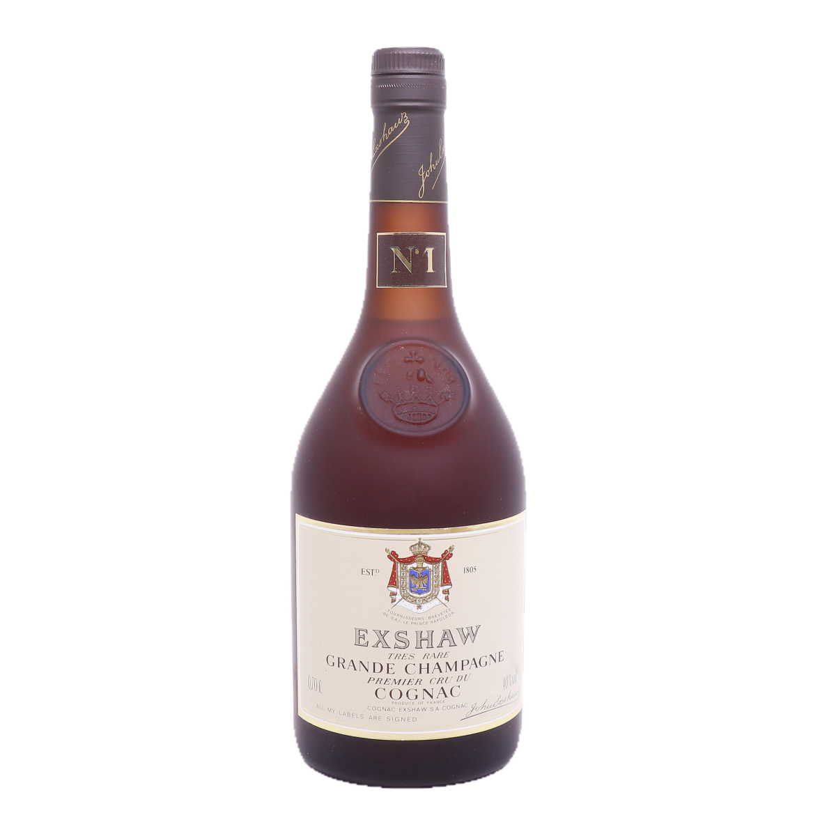 Cognac Exshaw N°1 Très Rare Grande Champagne