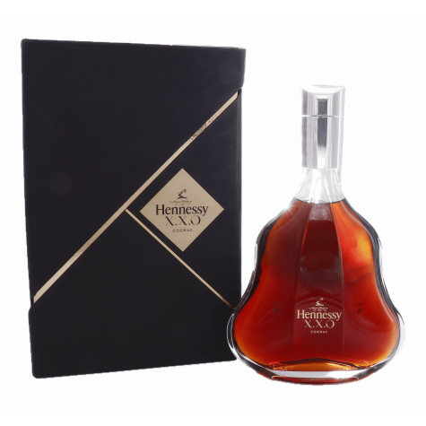 Hennessy X.O 箱なし Hennessy ヘネシー XO クリアボトル 金キャップ ブランデー 箱