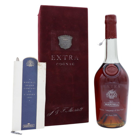 MARTELL EXTRA COGNAC 専用ボックス入り Martell Cognac Extra 1980 I Cordon Argent US Market